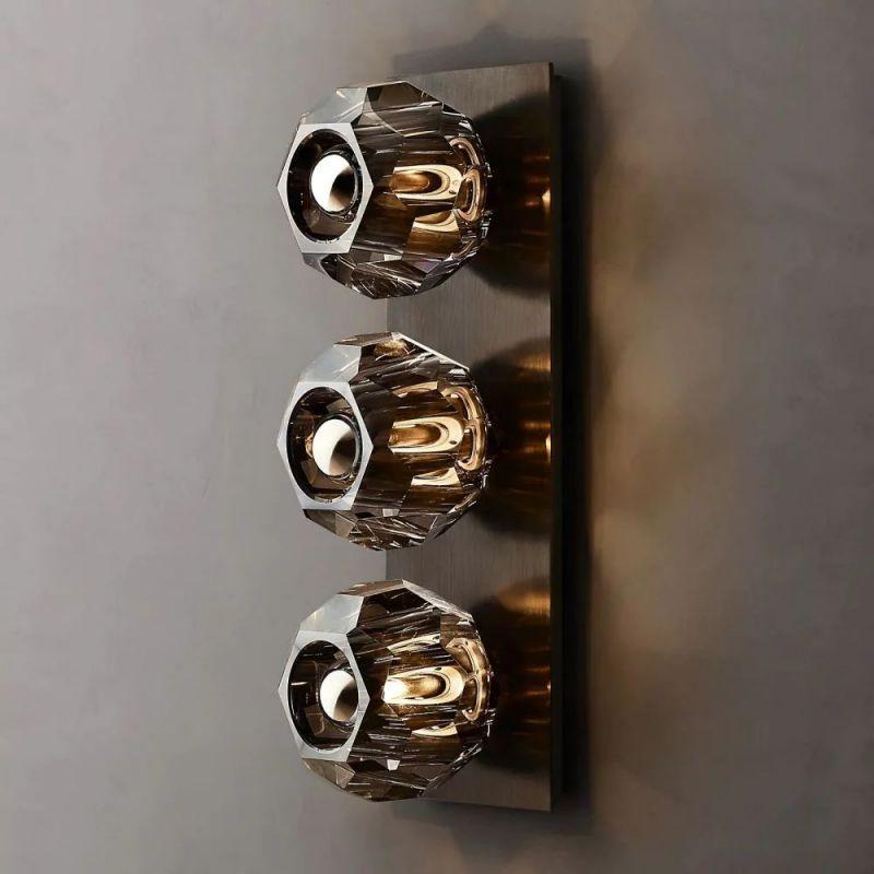 Boule Linear Crystal Sconce - King Lamps