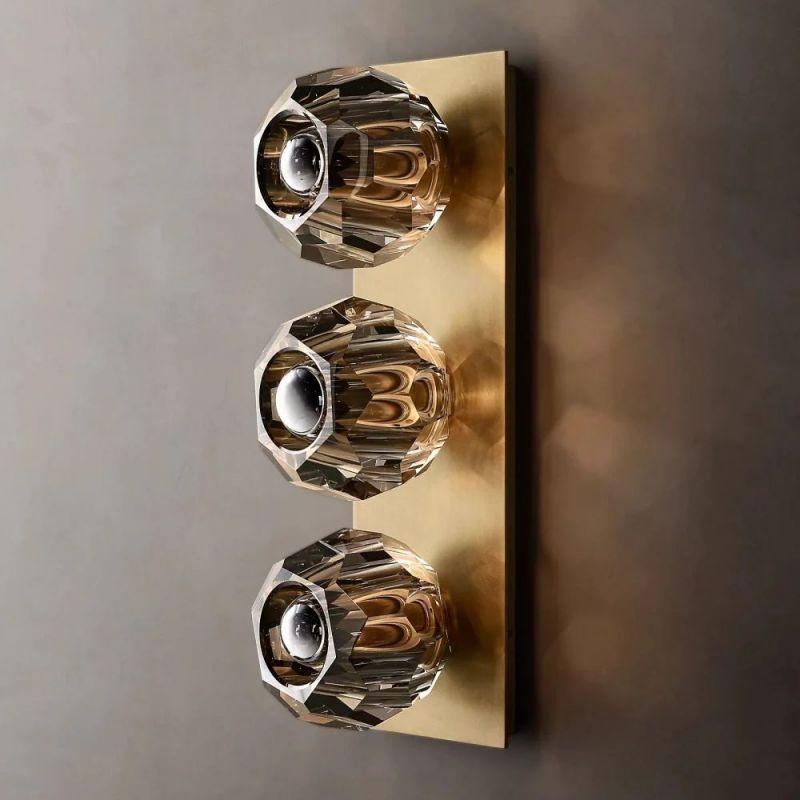Boule Linear Crystal Sconce - King Lamps