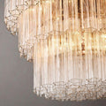 Cielo Glass 3-Tier Round Chandelier 36” - King Lamps