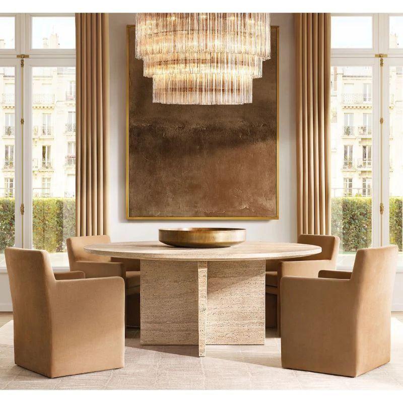 Cielo Glass 3-Tier Round Chandelier 48” - King Lamps