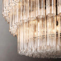 Cielo Glass 3-Tier Round Chandelier 48” - King Lamps