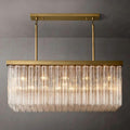 Cielo Glass Rectangular Chandelier 54” - King Lamps