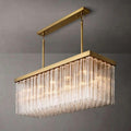 Cielo Glass Rectangular Chandelier 54” - King Lamps