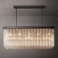 Cielo Glass Rectangular Chandelier 54” - King Lamps