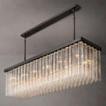Cielo Glass Rectangular Chandelier 73” - King Lamps