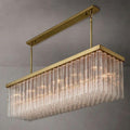 Cielo Glass Rectangular Chandelier 73” - King Lamps