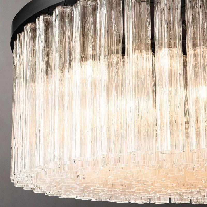 Cielo Glass Round Chandelier 48” - King Lamps