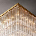 Cielo Glass Square Chandelier 45” - King Lamps