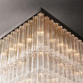 Cielo Glass Square Chandelier 45” - King Lamps