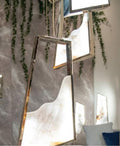 Modern Light Luxury Alabaster Chandelier in Gold Finish - King Lamps