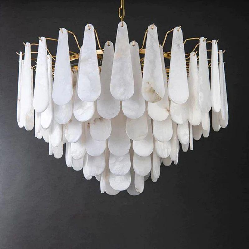 Laura Alabster Feathery Chandelier - King Lamps