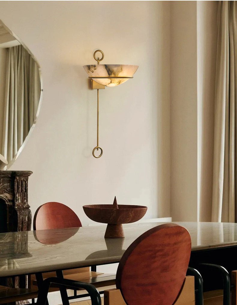 Tether Alabaster Wall Light