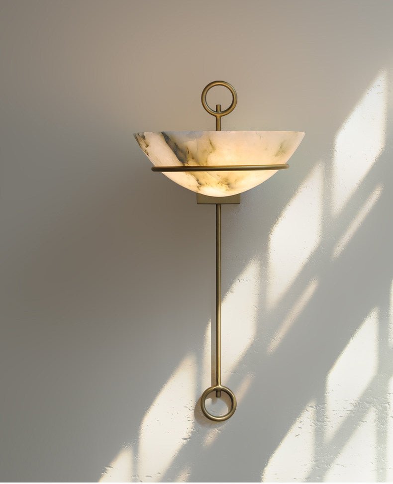 Tether Alabaster Wall Light