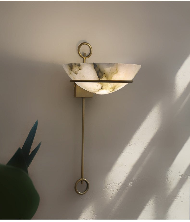 Tether Alabaster Wall Light