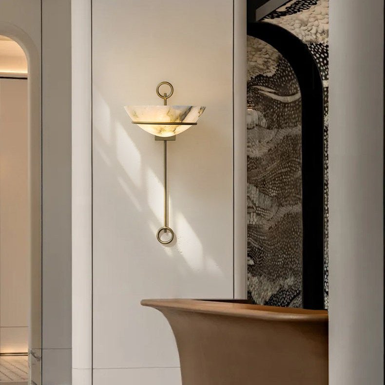 Tether Alabaster Wall Light