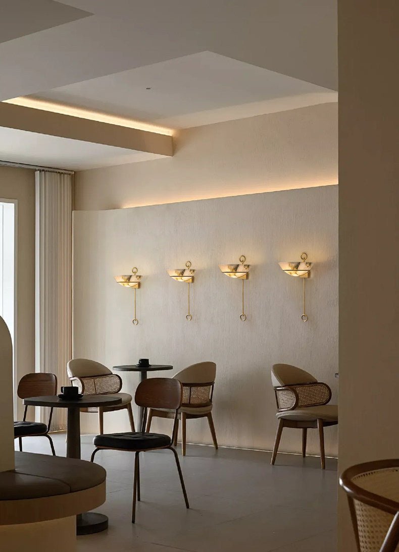 Tether Alabaster Wall Light
