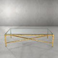 Thaddies Glass Rectangular Coffee Table-Kinglamps