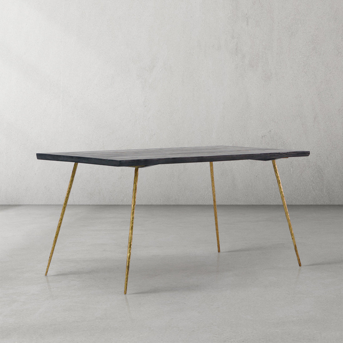 Thaddies Vintage Style Metal Frame Dining Table-Kinglamps