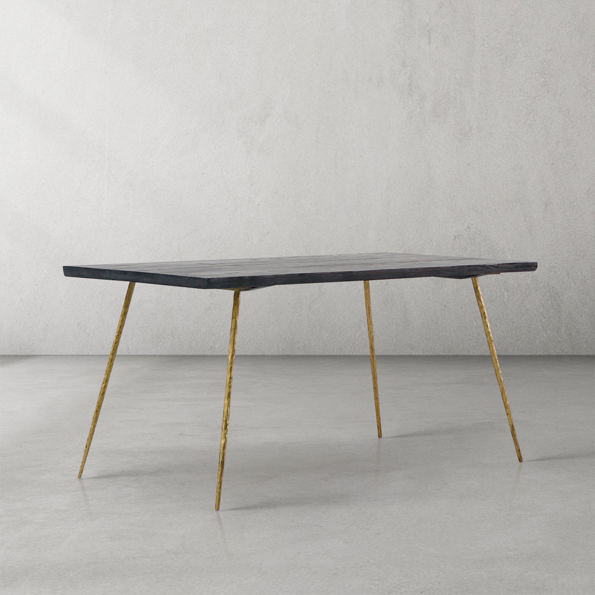 Thaddies Vintage Style Metal Frame Dining Table-Kinglamps