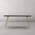 Thaddies Vintage Style Metal Frame Dining Table-Kinglamps