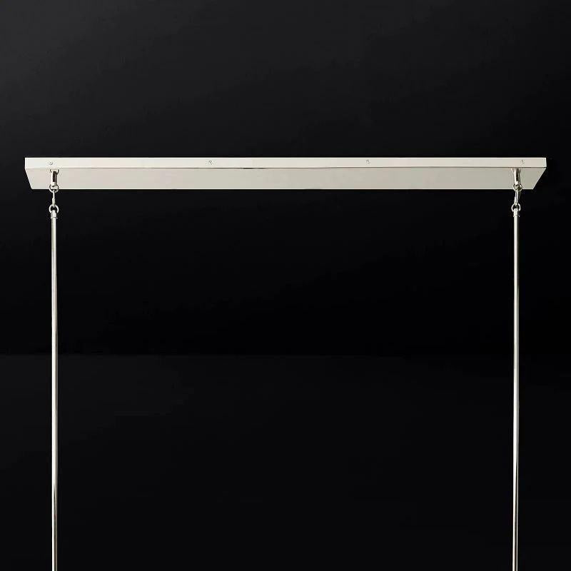 Pauillac Glass Linear Chandelier 49" - King Lamps