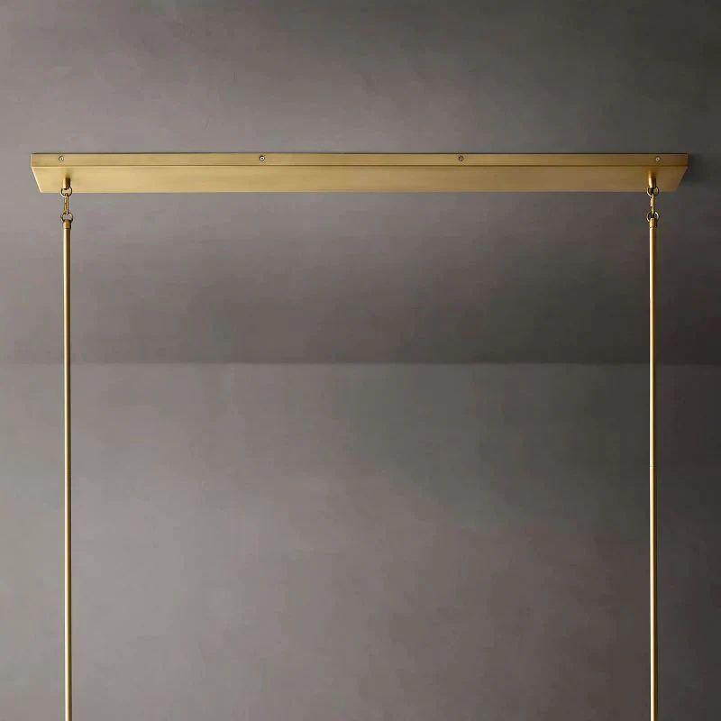 Pauillac Glass Linear Chandelier 49" - King Lamps