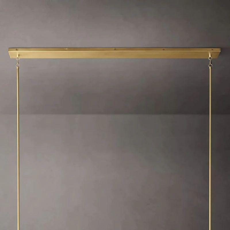 Pauillac Glass Linear Chandelier 60" - King Lamps