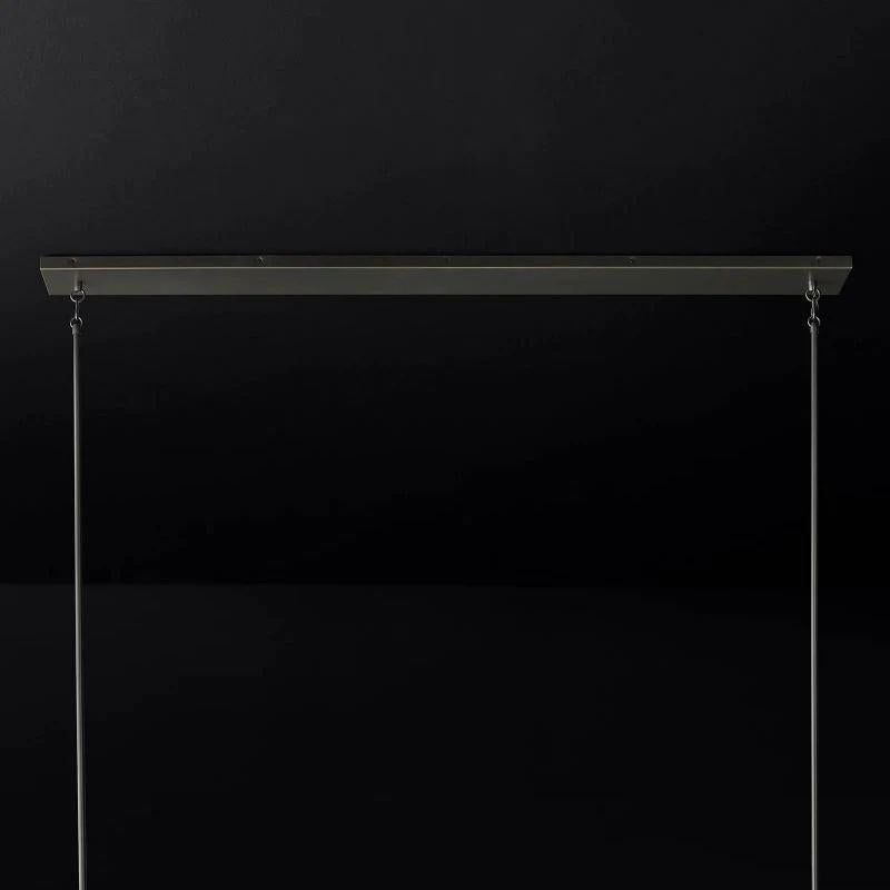 Pauillac Glass Linear Chandelier 60" - King Lamps