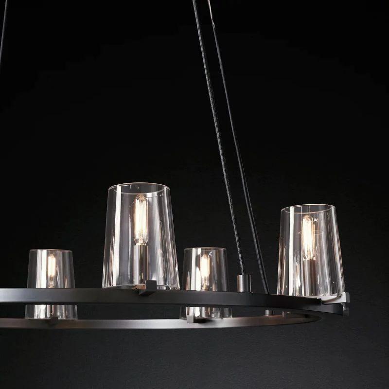Pauillac Glass Round Chandelier 36" - King Lamps