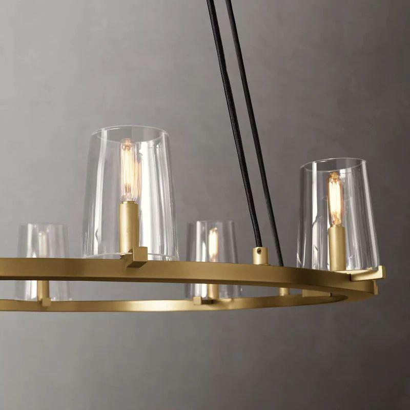 Pauillac Glass Round Chandelier 36" - King Lamps