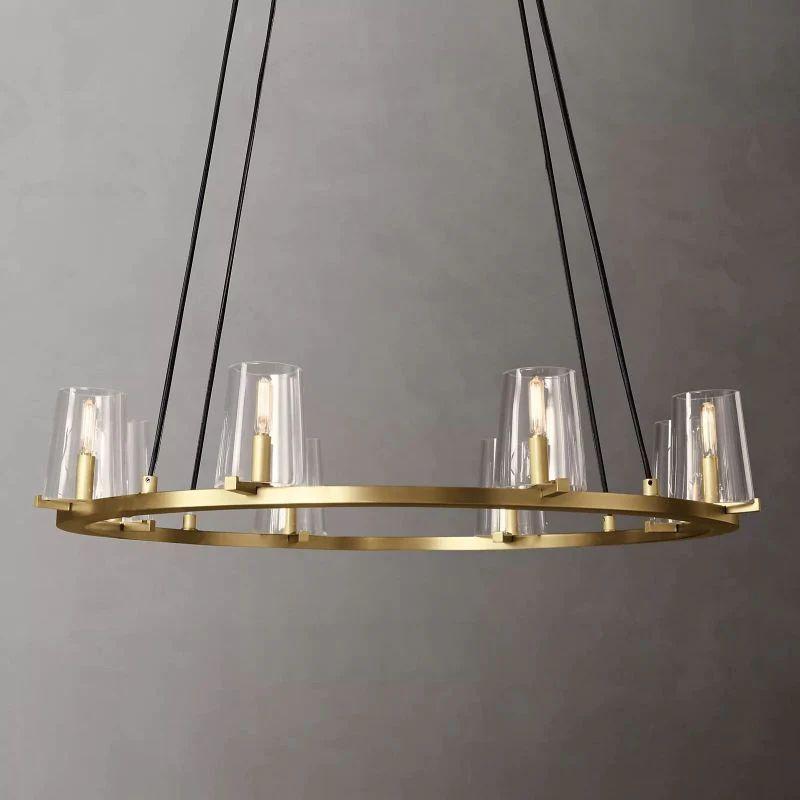 Pauillac Glass Round Chandelier 36" - King Lamps