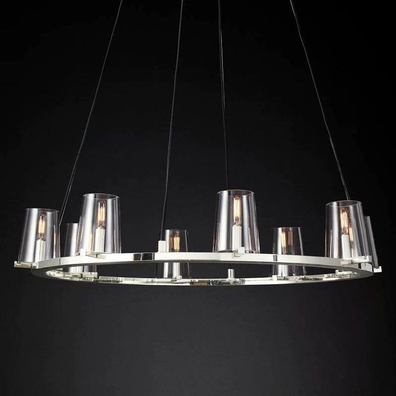 Pauillac Glass Round Chandelier 36" - King Lamps