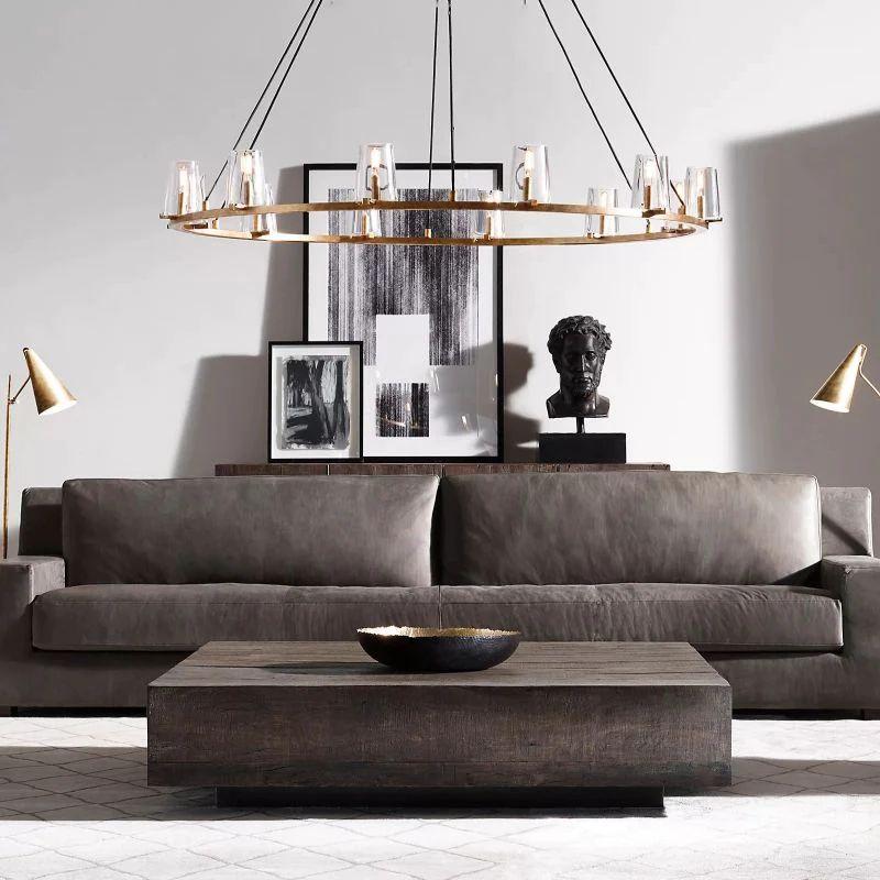 Pauillac Glass Round Chandelier 60" - King Lamps