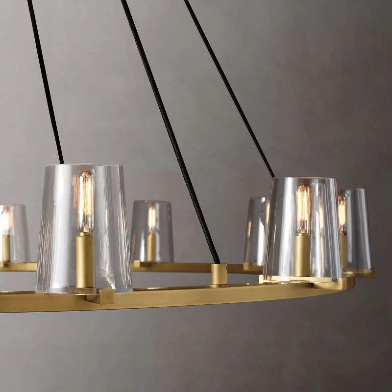 Pauillac Glass Round Chandelier 60" - King Lamps