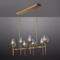 Tulip Crystal Linear Chandelier 52'' - King Lamps