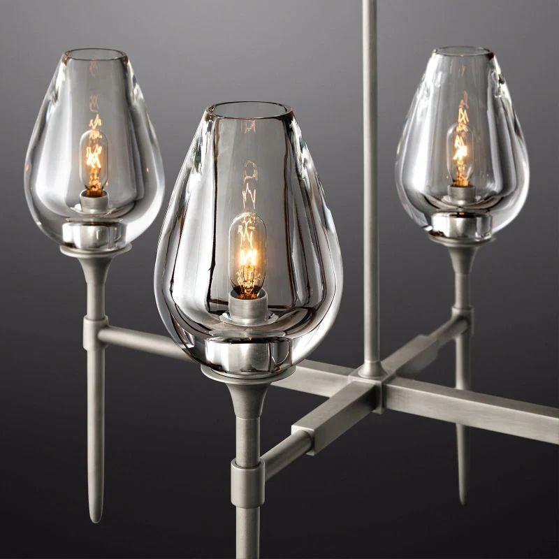 Tulip Crystal Linear Chandelier 65'' - King Lamps