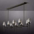 Tulip Crystal Linear Chandelier 65'' - King Lamps