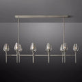 Tulip Crystal Linear Chandelier 65'' - King Lamps
