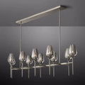 Tulip Crystal Linear Chandelier 65'' - King Lamps