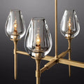 Tulip Crystal Linear Chandelier 65'' - King Lamps