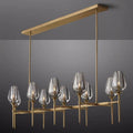 Tulip Crystal Linear Chandelier 65'' - King Lamps