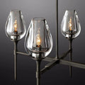 Tulip Crystal Linear Chandelier 65'' - King Lamps