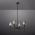 Tulip Crystal Round Chandelier 27'' - King Lamps