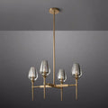 Tulip Crystal Round Chandelier 27'' - King Lamps