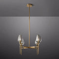 Tulip Crystal Round Chandelier 27'' - King Lamps