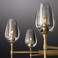 Tulip Crystal Round Chandelier 54'' - King Lamps