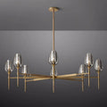 Tulip Crystal Round Chandelier 54'' - King Lamps