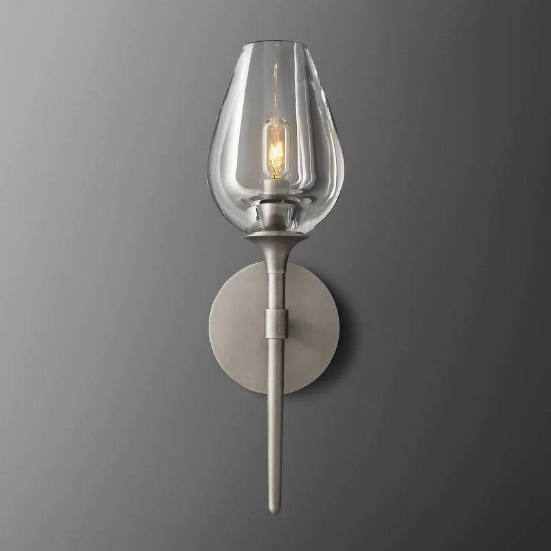 Tulip Crystal Single Sconce - King Lamps