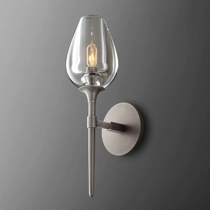 Tulip Crystal Single Sconce - King Lamps
