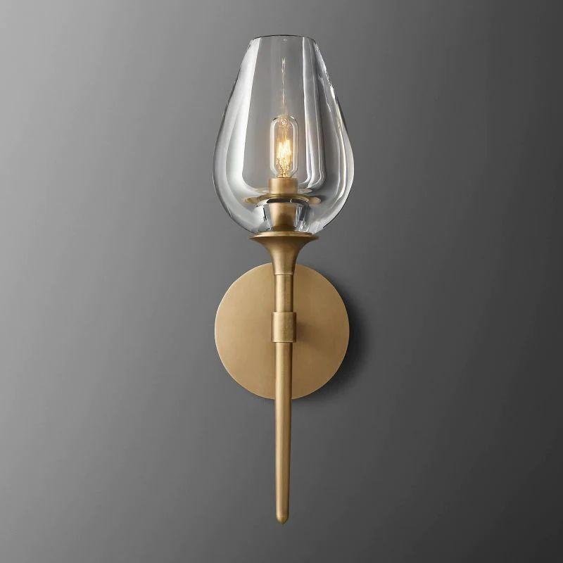 Tulip Crystal Single Sconce - King Lamps